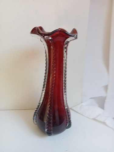 Vase clichy 1900 verre - vase,