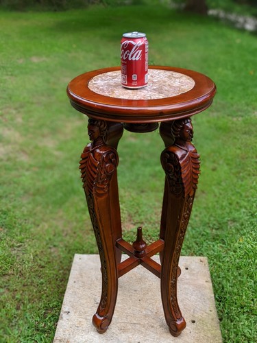 Vintage walnut gueridon table - walnut,