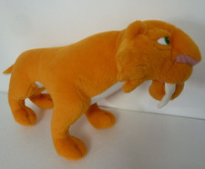 P4.DOUDOU PELUCHE MATTEL Diego TIGRE AGE DE GLACE orange blanc dents 27cm TTBE