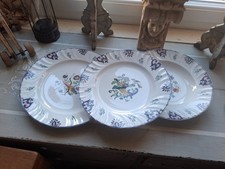 3 plats ronds decor vieux