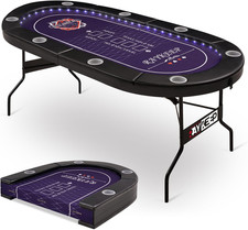 71" LED Poker Table for 8 -