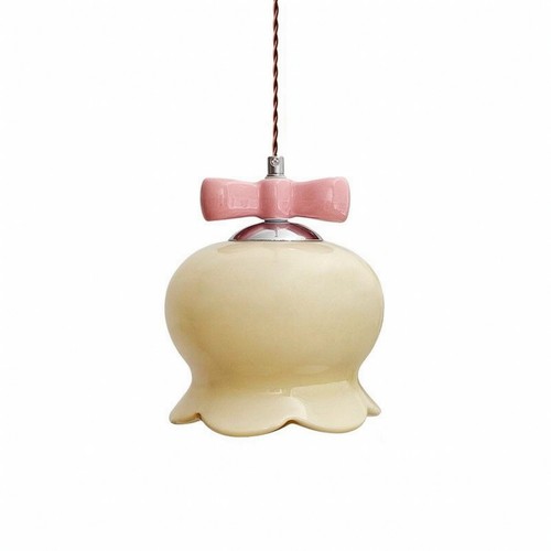 Lustre avec abat jour - abat-jour, verre