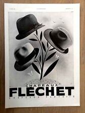 Publicité de 1938 Chapeaux
