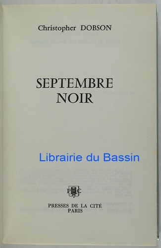 Septembre noir christopher - noir,