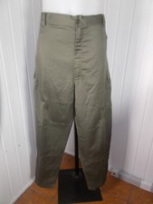 Pantalon militaire coton/polyester kaki PAUL BOYE 112 54/56 fuseau 2005 bas zip