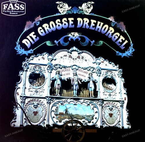 Draaiorgel drie pruiken - draaiorgel,