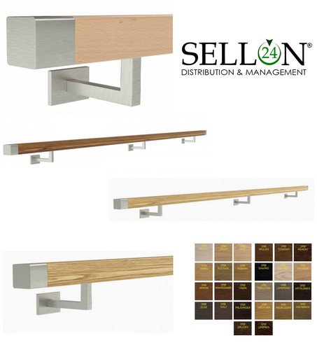Main courbe chêne 40x40 mm - 40x40,