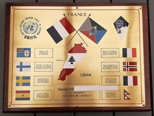 Plaque Souvenir 27° Division Alpine Liban 1986 ADC X Chasseurs Alpins (27° BCA)
