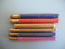 lot anciens porte crayons Cognac Pernod Quinquina pub bar jeu old pencil holders