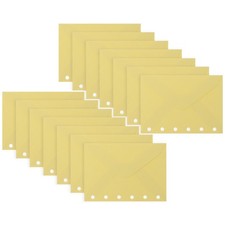  30 enveloppes à feuilles mobiles : Recharges de papier A7 perforées 6 trous