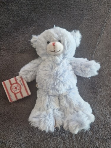 Doudou peluche ours bleu - ,