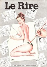 le rire revue ancien magazine sexy 1952 N 10 pichard aldebert peynet pin up