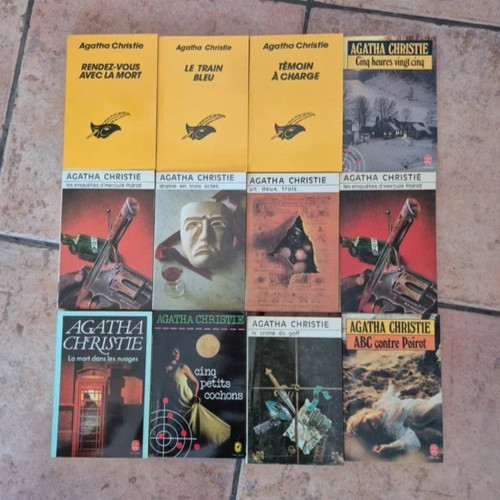 Lot livres agatha christie - livres,