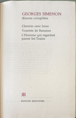 Georges simenon oeuvres - georges,