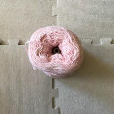 Vintage machine knitting cone yarn light pink cotton lace fingering 258 g 