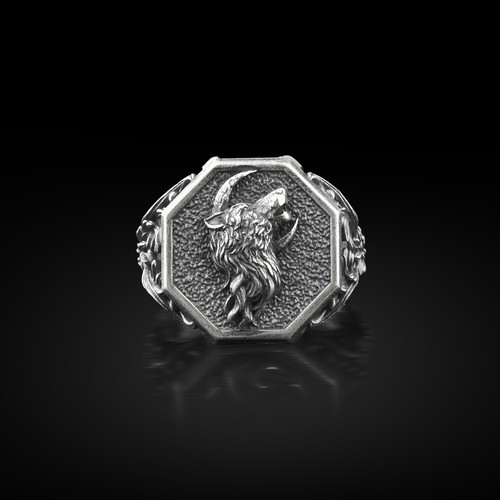 Bague chevalière homme - , en