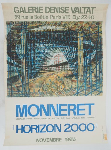 Affiche art monneret - [affiche, d'art]