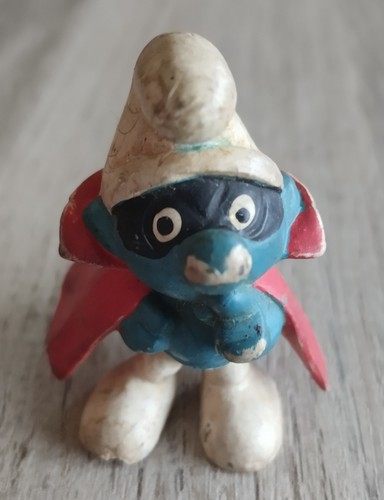 Figurine schtroumpf masqué - figurine,