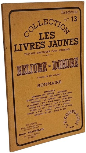 Reliure dorure collection - reliure,