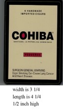 cohiba metal box