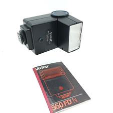 Vivitar 550FD Flash pour appareil photo argentique  + notice - FONCTIONNEL