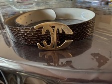 Roberto Cavalli Brown Leather Womens Belt