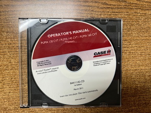 Case operators manual for - operators, cd