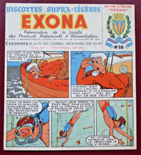 BUVARD - BISCOTTES EXONA - N° 28 - BD - ILLUSTRATEUR J.L. PESCH -