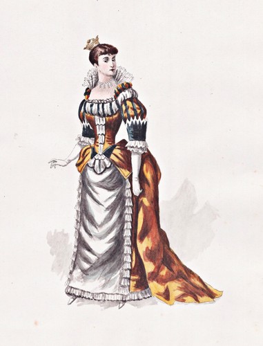 Costume théâtre dessin - costume, de