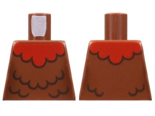 Lego 973pb4867 torso red - lego,