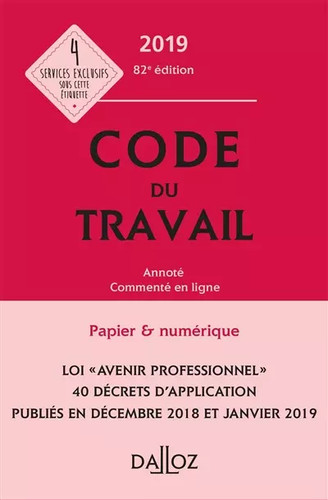 Code travail 2019 annoté - travail, 2019,