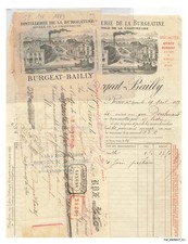 FAC-BFP1-0066-FACTURE - DISTILLERIE DE LA BURGEATINE  BURGEAT - BAILLY - SAINT