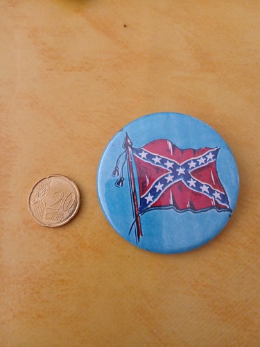 Badge drapeau sudiste - badge, rock