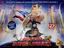 Affiche Cinéma Très Grand Format 400x300 cm Film Krypto Et Les Super Animaux 