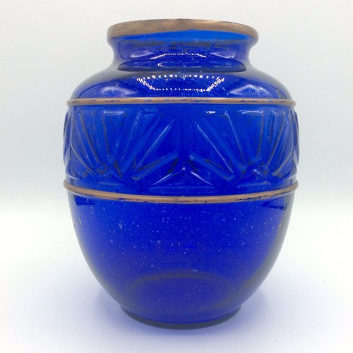 Vase boule verre moulé - en,