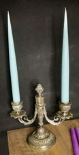 Chandelles turquoises cire - turquoises,