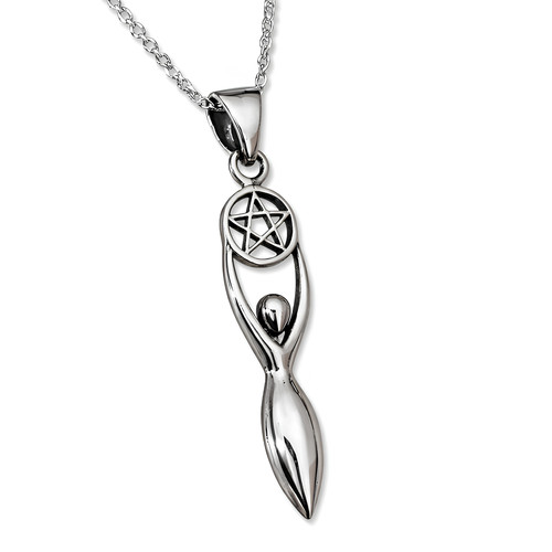 Collier pendentif déesse lune