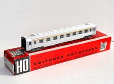 JOUEF HO 468, 4680 LONGUE VOITURE VOYAGEUR 1e CLASSE, DEV INOX SNCF WAGON 26,5cm