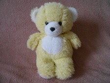 Doudou peluche ours jaune