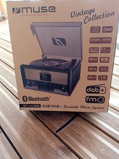 platine vinyle stéréo 3 vitesses 33/45/78t avec bluetooth - muse