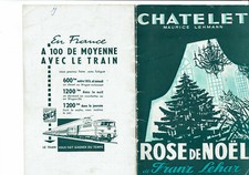 programme du théâtre du Chatelet - Rose de Noel - 1958