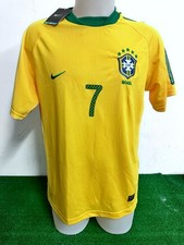 Maillot Brésil N° 7 No Match Worn Issue Shirt Vintage Camiseta 2010/2011