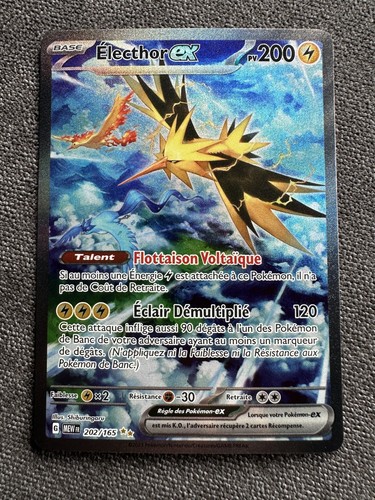 Carte pokemon électhor - pokemon, ex