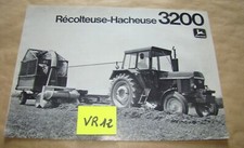 4 pages Brochure Prospectus JOHN DEERE Récolteuse no Tracteur Fiat Lanz SFV Farh