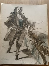 WEISBUCH Claude - Lithographie originale, Homme Avec Violon