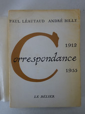 LEAUTAUD (Paul), BILLY (André). Correspondance 1912-1955. 1968