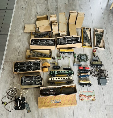 Ancien gros lot train rail - gros,