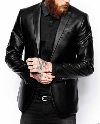 Blazer cuir agneau - en,