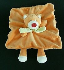 *. DOUDOU PLAT KIMBALOO LA HALLE RENARD CHAT OURS ORANGE VERT NEZ ROUGE ET.NEUF*