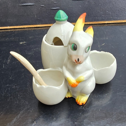 Ancien moutardier lapin - ancien,